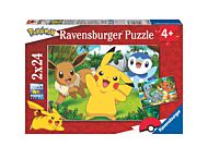 Puslespill 2x24 Pokémon Ravensburger