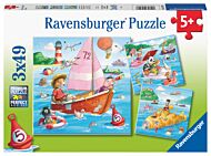 Puslespill 3x49 Watercraft Ravensburger