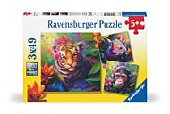 Puslespill 3X49 Jungelbabyer Ravensburger