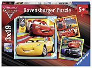 Puslespill 3X49 Disney Cars 3 Ravensburger