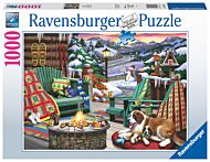 Puslespill 1000 Slappe av hele dagen Ravensburger