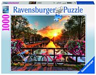 Puslespill 1000 Bikes In Amsterdam Ravensburger