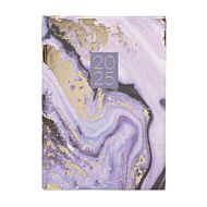 Kalender 2025 A5 Purple Marble