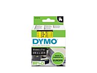 Tape Dymo D1 Poly 9mmx7m bb1 sort/gul