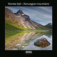 Kalender 2025 Norske Fjell 30x30cm