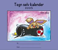 Kalender 2025 Tegn Selv Hvit 195x225mm