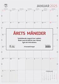 Kalender 2025 7.Sans Årets Måneder