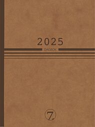 Kalender 2025 7.Sans Dagbok Natur Kartong Brun