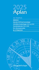 Kalender 2025 Aplan A6 Tempus Dag Årssett