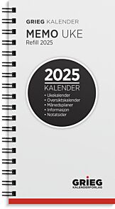 Kalender Grieg Memo refill 2025