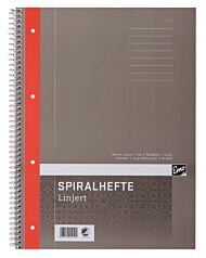 Spiralhefte Emo A4 70g 80 Blad Linjer