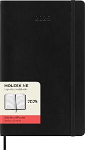 Kalender Moleskine 2025 Soft L Dag Sort