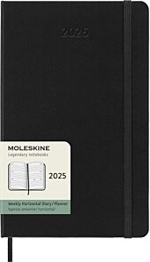 Kalender Moleskine 2025 Hard L Uke Hor Sort