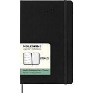 Kalender Moleskine 24/25 18m Hard L Uke Sort