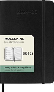 Kalender Moleskine 24/25 18m Myk P Uke Sort