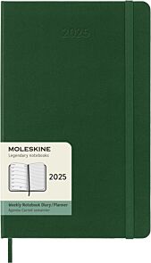 Kalender Moleskine 2025 Hard L Uke Notat Grønn