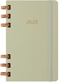 Kalender Moleskine 2025 Hard L Spiral Kiwi