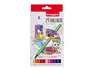 Bruynzeel Fineliners Basic Colours 24stk