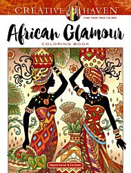 Creative Haven African Glamour Coloring Book