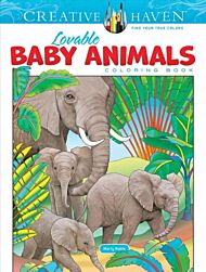 Creative Haven Lovable Baby Animals Coloring Book