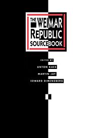 The Weimar Republic Sourcebook