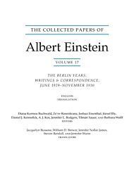 The Collected Papers of Albert Einstein, Volume 17 (Translation Supplement)