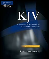 KJV Concord Wide Margin Reference Bible, Black Calf Split Leather, KJ764:XM