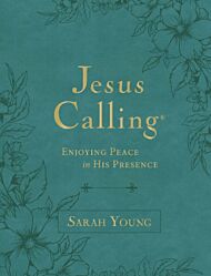 Jesus Calling, Large Text Teal Leathersoft, with Full Scriptures