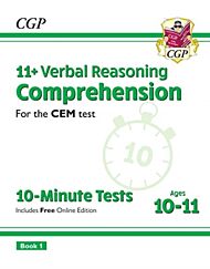 11+ CEM 10-Minute Tests: Comprehension - Ages 10-11 Book 1 (with Online Edition): unbeatable revisio