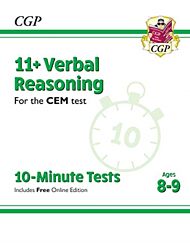 11+ CEM 10-Minute Tests: Verbal Reasoning - Ages 8-9 (with Online Edition): perfect preparation for