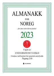 Almanakk for Noreg 2023