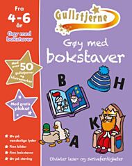 Gøy med bokstaver. 4-6 år. Gullstjerne