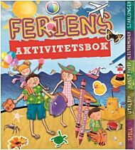 Feriens aktivitetsbok. Spill, utklipp, kunstpapir, klistremerker, sjablonger