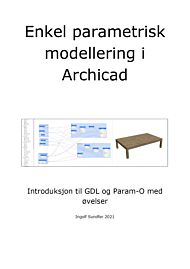 Enkel parametrisk modellering i Archicad