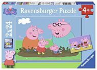 Puslespill 2X24 Peppa Pig Ravensburger