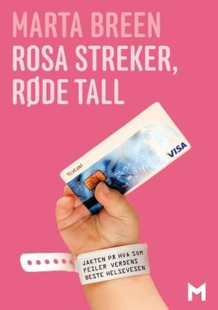 Rosa streker, røde tall