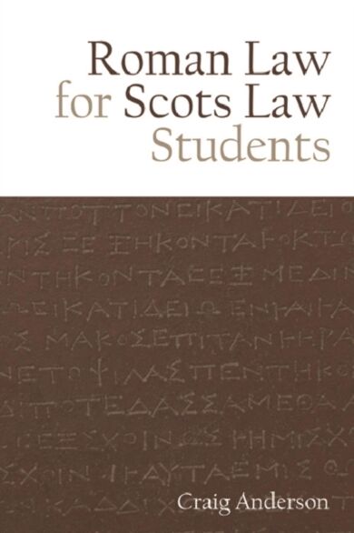 Roman Law for Scots Law Students