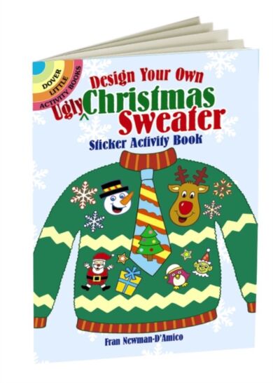 Design Your Own "Ugly" Christmas Sweater Sticker Activity Book