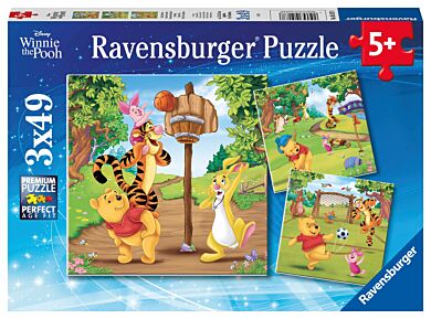 Puslespill 3x49 Sportsdag Ravensburger