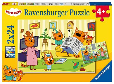 Puslespill 2X24 Katter Ravensburger