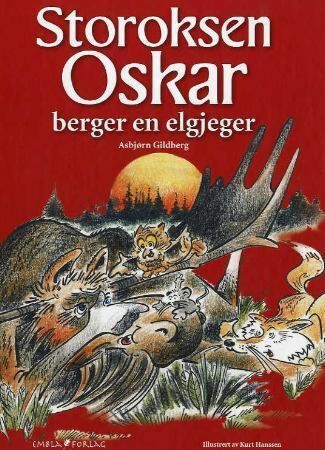 Storoksen Oskar berger en elgjeger