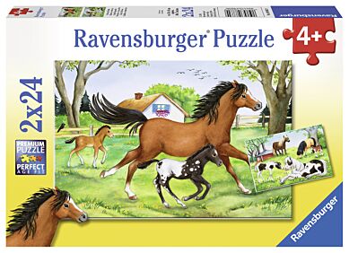 Puslespill 2X24 En Verden Av Hester Ravensburger