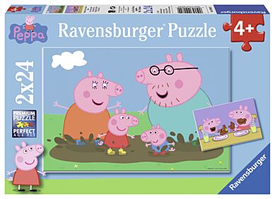 Puslespill 2X24 Peppa Pig Ravensburger