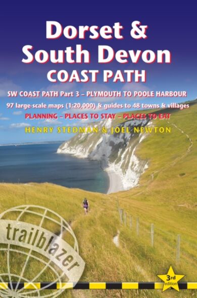 Dorset and South Devon Coast Path - guide and maps to 48 towns and villages with large-scale walking