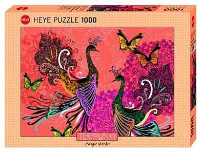 Puslespill 1000 Peacock Butterfly Heye