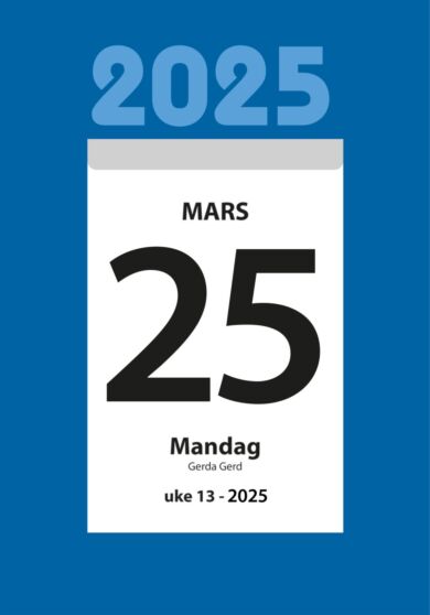 Kalender 2025 7.Sans Liten Kjempekal.