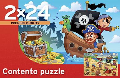 Puslespill 2x24 Pirater