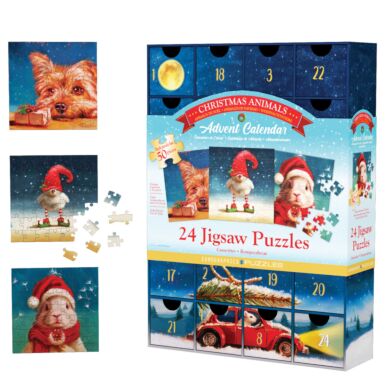 Puslespill 24x50 Adventskalender Heffernan Christm