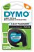 Tape Dymo Letratag 12mm plast sort/klar