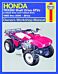 Honda TRX300 Shaft Drive ATVs (88 - 00) Haynes Repair Manual